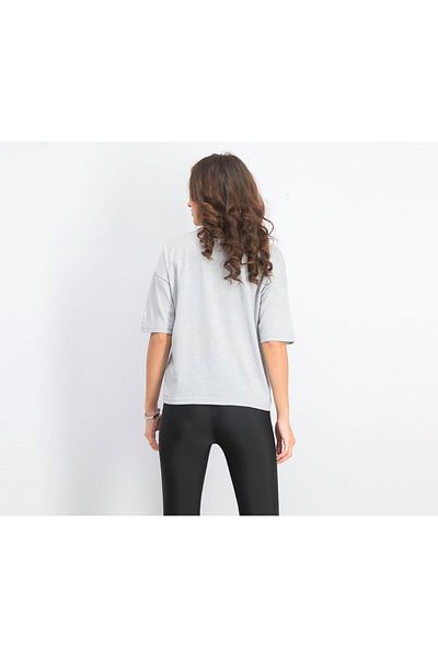 Puma Women X SG Loose,Fit Top, Light Grey Heather