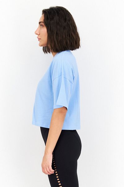 Puma Women Oversized Fit Short Sleeve Outdoor T-Shirts, Day Dream Blue