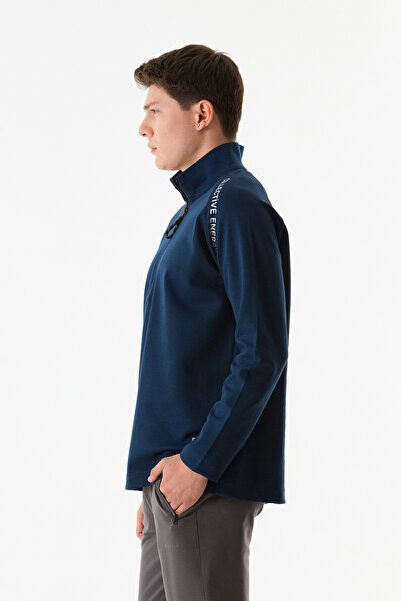 Fulla Moda Basic Yarım Fermuarlı Dik Yaka Sweatshirt