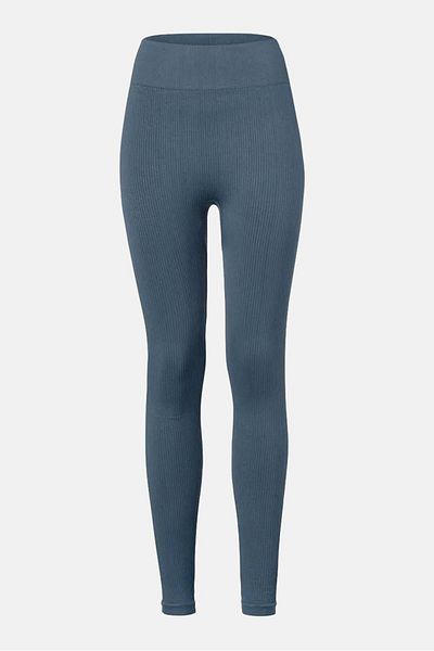 Tchibo Women Pull On Textured Seamless,Tight, Navy