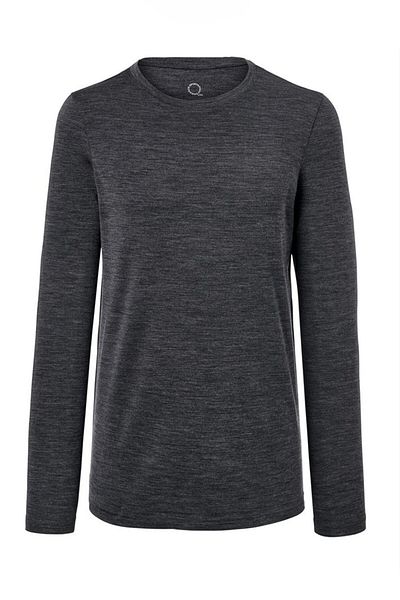 Tchibo Men Crew Neck Long Sleeves Heather T-Shirt, Grey
