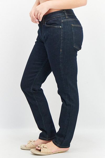 Esprit Women Slim Fit Solid Non Stretchable Denim Jeans, Navy