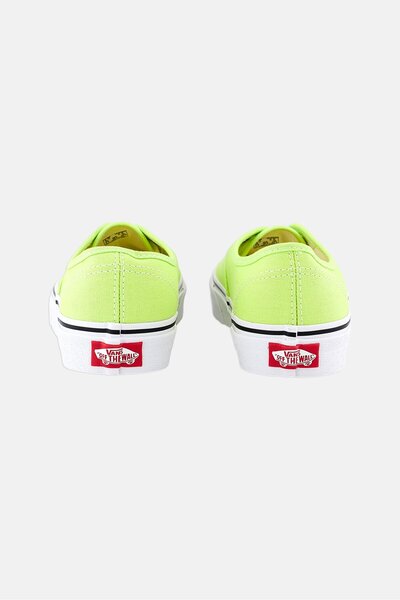 Vans Kids Boy Authentic Lace Up Shoes, Lime Green