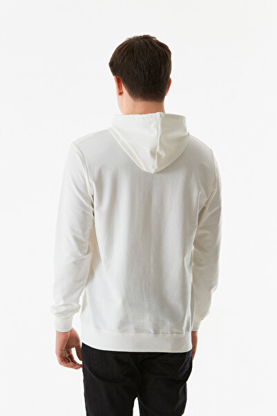 Fulla Moda Κείμενο εμπριμέ φούτερ με κουκούλα τσέπης καγκουρό