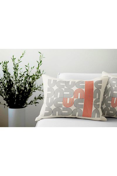 Evdek Set de 2 Ds90 - Set de huse de pernă dreptunghiulare cu două fețe