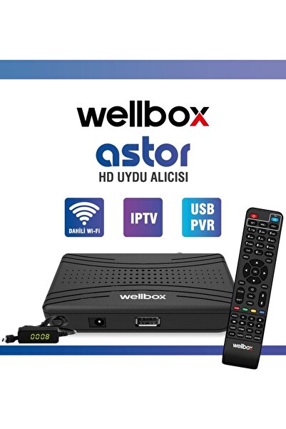 Class Wellbox Astor Full Hd Uydu Alıcısı Akıllı Kumanda HDMI USB Wifi