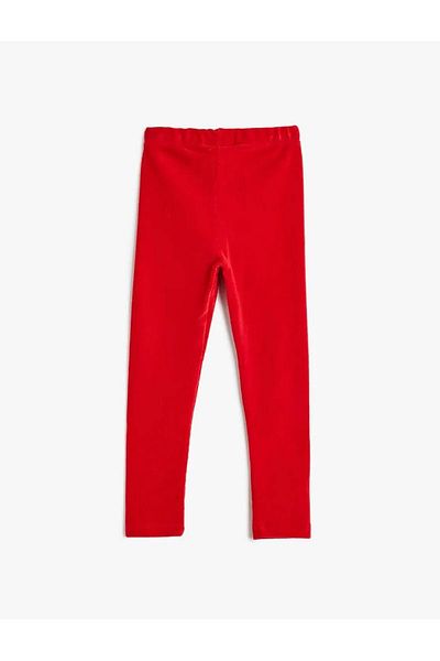 Koton Cord-Leggings aus Baumwollmischung mit elastischem Bund