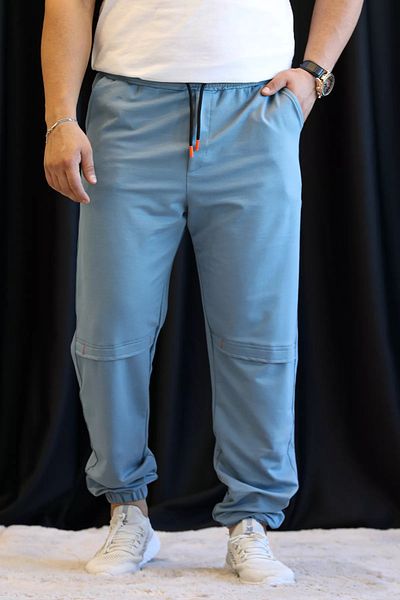 MİSHAR İTALİA Ανδρικό ανοιχτό Indigo Elastic Sweatpants