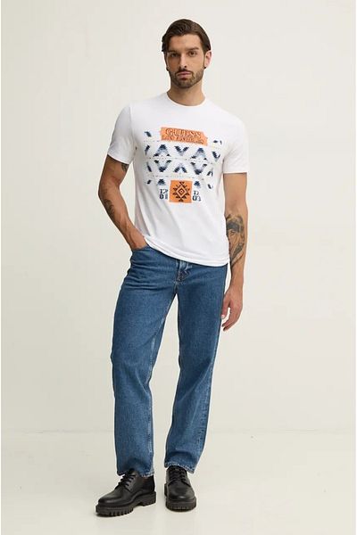 Guess Ss Cn Nav. Tee - Relaxed Fit T-Shirt