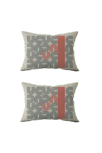 Evdek Set de 2 Ds90 - Set de huse de pernă dreptunghiulare cu două fețe