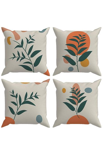 Evdek Set de huse de pernă botanice din 4 piese - DS19