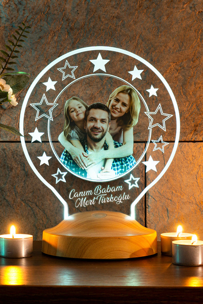 SEVGİLAMBASI Fotoğraflı Hediye, Sevgiliye Hediye, Resimli Yıldönümü Gece Lambası, Fotoğraf Led Lamba, Eşe Hediye