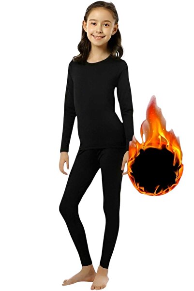 Uniquetrenders Set de lenjerie de corp termică pentru fete