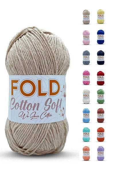 FOLD Βαμβακερό νήμα Stone Cotton Soft - 100 γραμμάρια