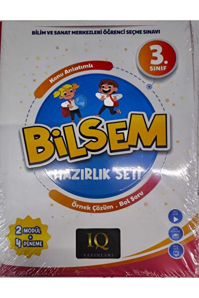paraf yayınları PARAF YAYINLARI IQ 3.SINIF BİLSEM HAZIRLIK KİTABI 2025 BASKI