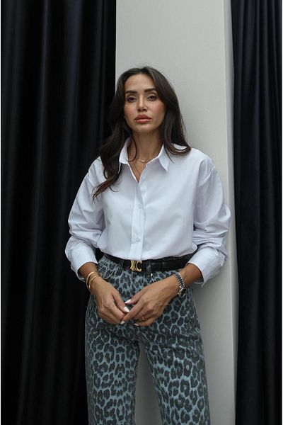 Havoş Cămașă de bază Selleck albă