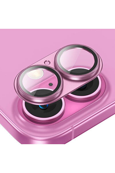 Microcase Iphone 16/16 Plus Uyumlu Kamera Camı Lens Koruyucu Halka Set - Al3130