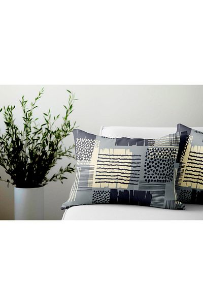 Evdek Set de 2 Ds107 - Set de huse de pernă dreptunghiulare cu două fețe