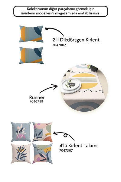 Evdek Set de 4 huse de pernă - CL31