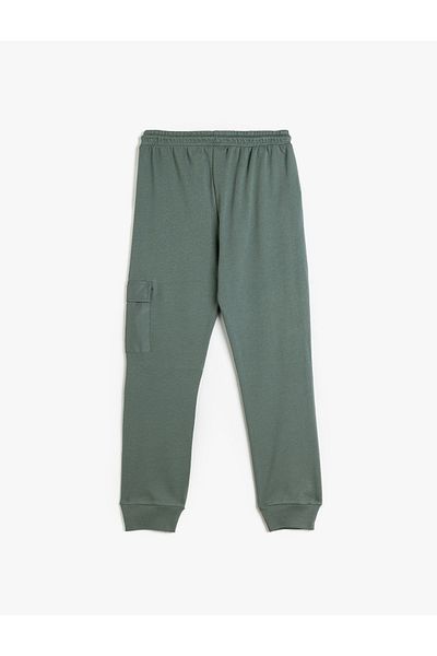 Koton Cotton Printed Jogger Sweatpants - Cargo Pocket