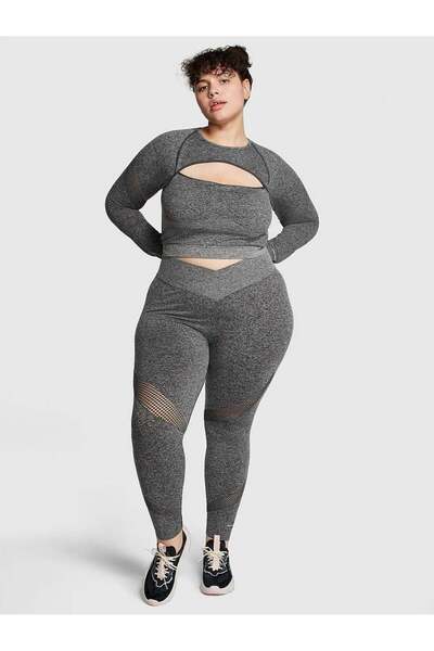 PINK Seamless Yüksek Bel Tayt