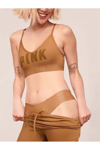 PINK Ultimate Yüksek Belli Bağcık Detaylı Tayt
