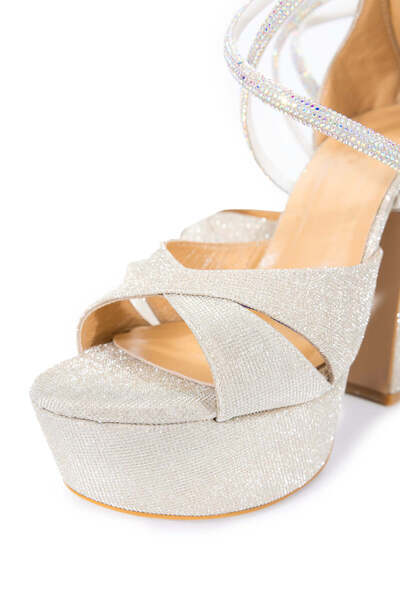 Tamer Tanca Kadın Hakiki Deri Altın Topuklu Ayakkabı