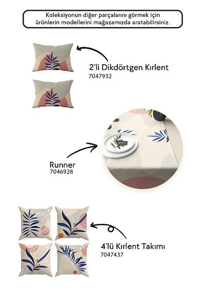 Evdek Set de 4 huse de pernă - Kl44