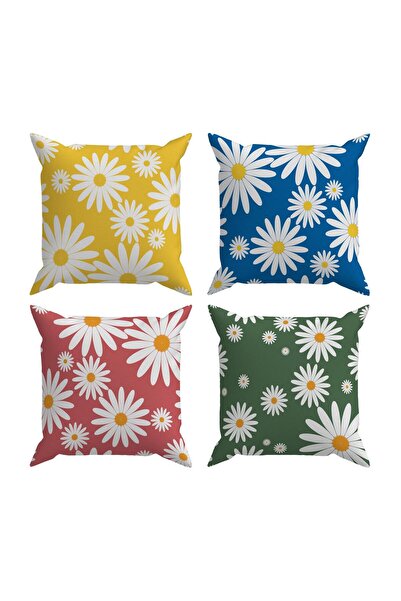 Evdek Husă de pernă botanică din 4 piese DS68