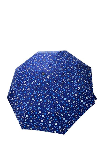 Marlux Kabarcık Desenli Mavi Manuel Şemsiye 709828