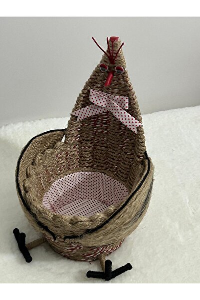 Nil Tasarım ve Hediyelik Tavuk figürlü Kanat  detay Kırmızı puantiyeli  Yumur...