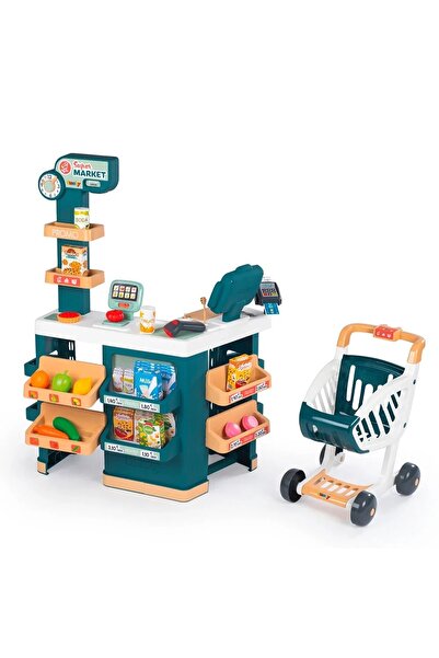 Muhcu Home Lisanslı Fransa Üretim Çocuk Büyük Süper Oyun Marketi Seti