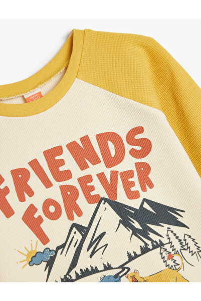 Koton Μακρυμάνικο μπλουζάκι με λαιμόκοψη