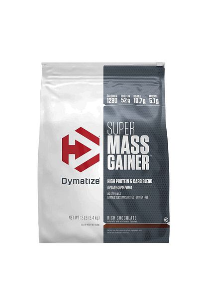 Dymatize Super Mass Gainer, Double Rich Chocolate, 12 LB