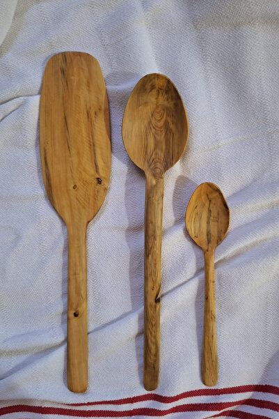 Home Boxwood Spoon Set, Natural Boxwood Presentation and Tablespoon Boxwood S...