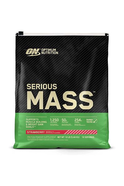 Optimum Nutrition سيرياس ماس، فراولة، 12 رطل