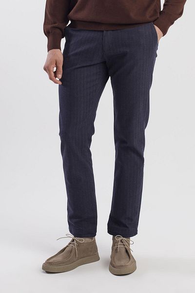 Jakamen Παντελόνι με πλαϊνή τσέπη Navy Blue Comfort Fit