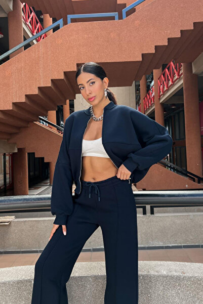 XXL BUTİK γυναικείο σετ αθλητικής φόρμας επένδυση fleece με τρία νήματα GTS01...