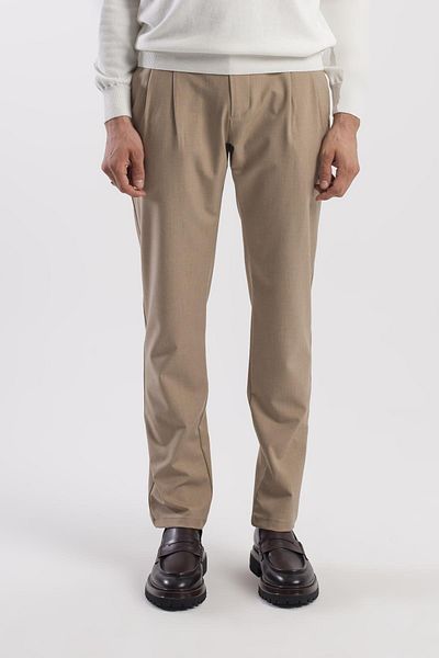Jakamen Παντελόνι Mink Comfort Fit με διπλό πτερύγιο τσέπης με πλισέ πλαϊνή τσέπη