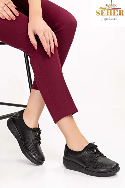 SEHER AYAKKABI Ortopedik Kadın Deri Ayakkabı Topuk Dikeni Kemik Çıkıntısı Ve Taraklı Ayaklar İçin Üretilmiştir