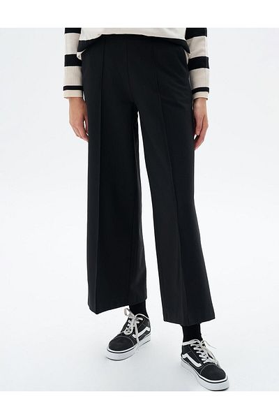 Kayra Tasseled Wide Leg Denim Trousers