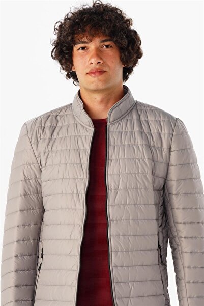 SÜVARİ Суварі Слім Форма Сірий Капітоне Пальто