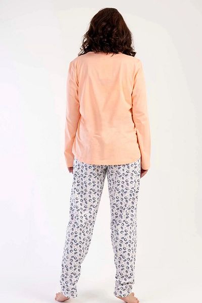 Evimmis Long Sleeve Cotton Women's Pajamas Set Large Size
