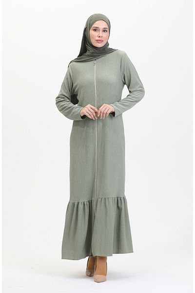 sefamerve Çağla Green Frilly Ferace 5109-05