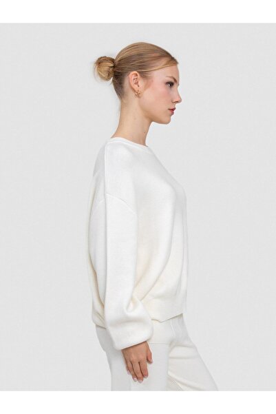 Serianno Yün Ve Kaşmir Karışımlı Bisiklet Yaka Kazak Kzk6442kemık