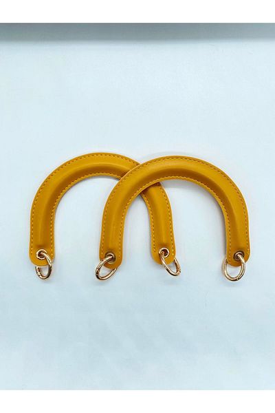FOLD Geanta cu maner de mustarda - 16cm