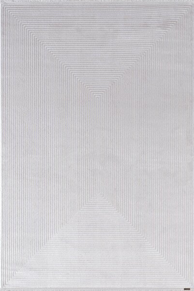 Karmen Halı Trend TR011A Gri Halı Geometrik Detaylı Akrilik Yumuşak Salon Hal...