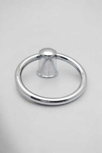 ABERTİCARET حلقة معدنية من الكروم للمطبخ، والمرحاض، والخزانة، ومقبض الدرج