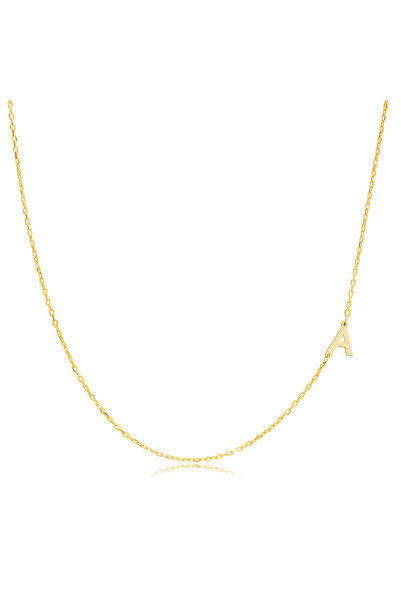 Silveranka 925 Ayar Gümüş Köprücük Harf Kolye (TÜM HARFLER MEVCUTTUR)