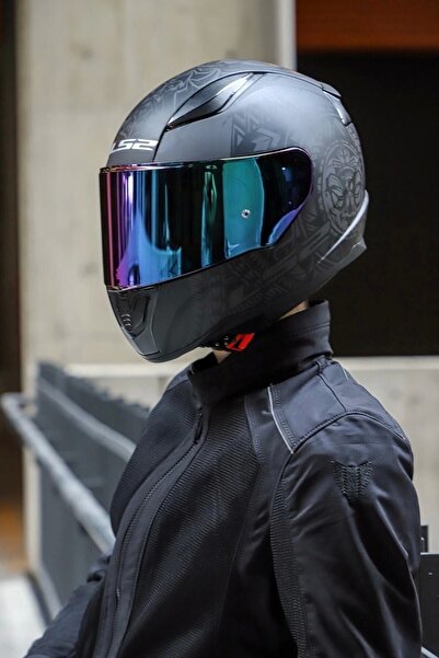 LS2 Rapid 2 Takaroa Mat Siyah Kask